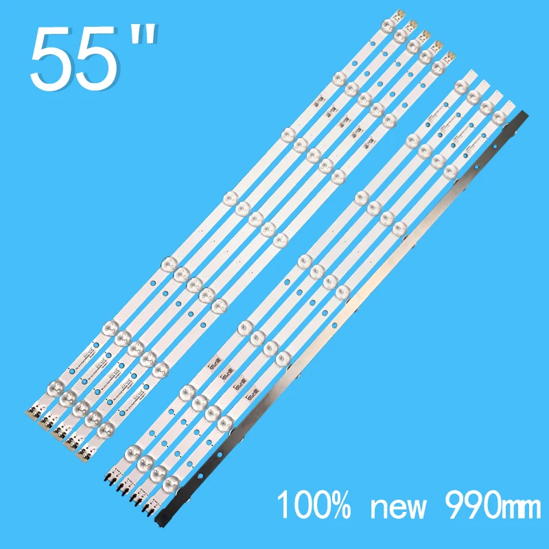 10 unidades de 544mm para Samsung de 55 pulgadas, 7 + 7 luces D3GE-550SMA/B-R1, SAMSUNG _ 2013SVS55 _ 3228N1 _ B2 _ L07 _ REV1.7 _ 131015