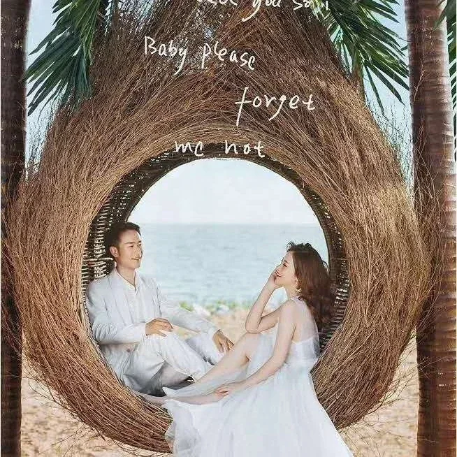 Created wedding lounger Bali ins Nest swing hot sale funny and fancy outdoor rattan furniture hammock for home stay