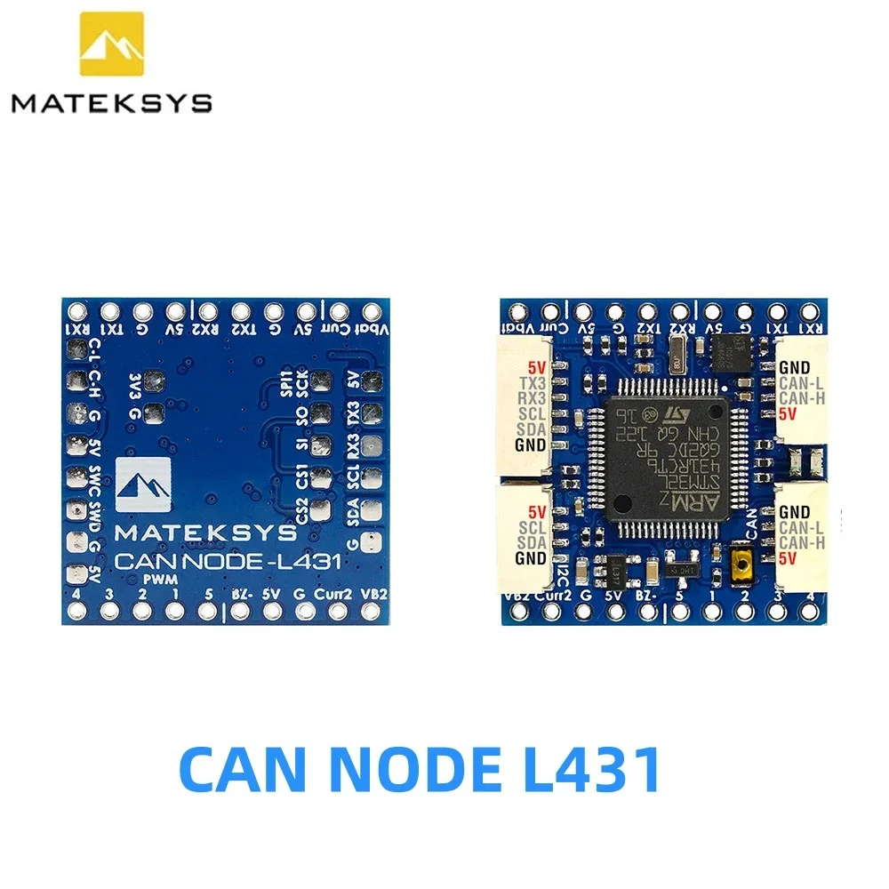 MATEK CAN-L431 AP_Periph CAN Node DroneCAN L431 26X26mm for ArduPilot GNSS Compass Barometer Airspeed Sensor