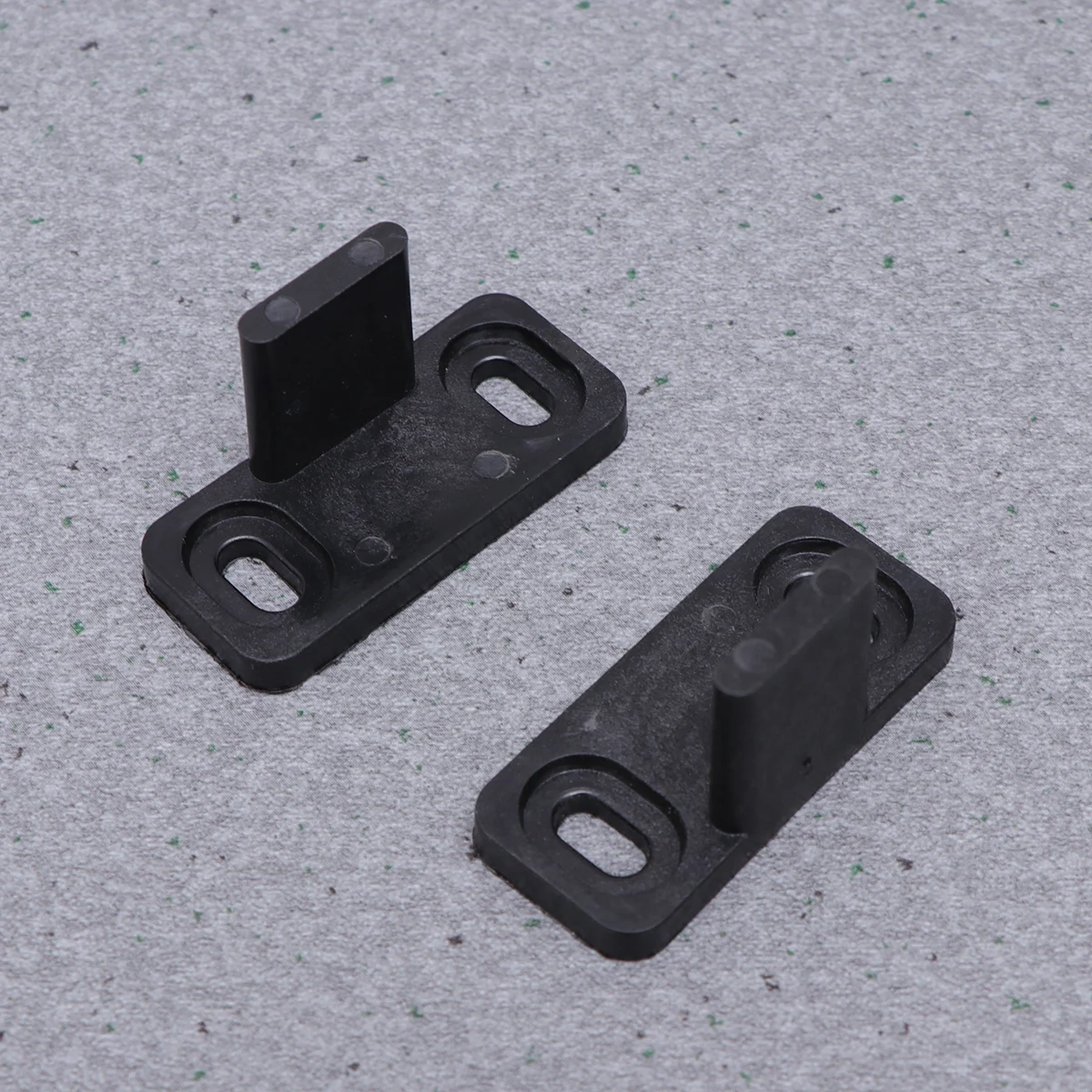 

5pcs Carbon Steel Floor Guide for Sliding Barn Door Adjustable Width Double Wheel Bearing Black Hardware Ground Mount Door