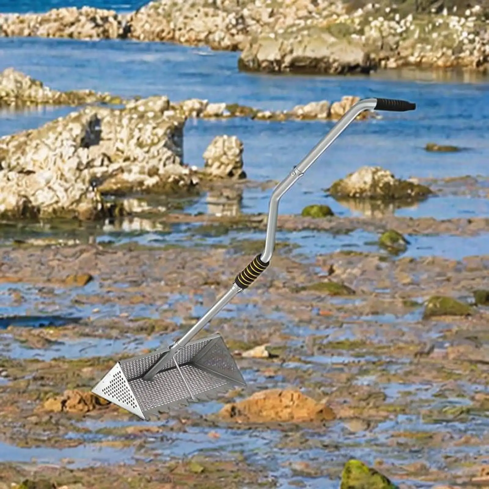 

Многофункциональный грабли-сифтер для песка, для сбора блох, зубов акулы и ракушек, с длинной ручкой, эргономичный, для пляжа
