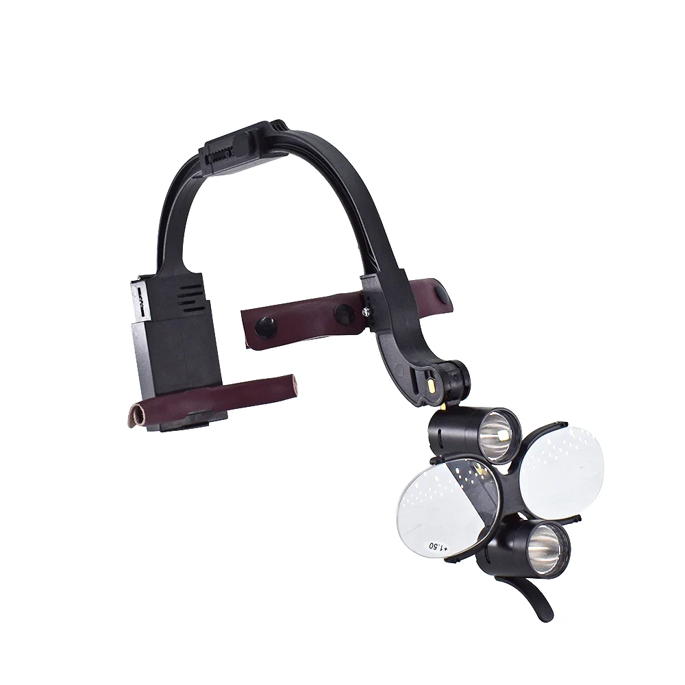 2.5X 3.5X Optional Loupe Magnification Binocular Surgical Magnifier with Headlight LED Light