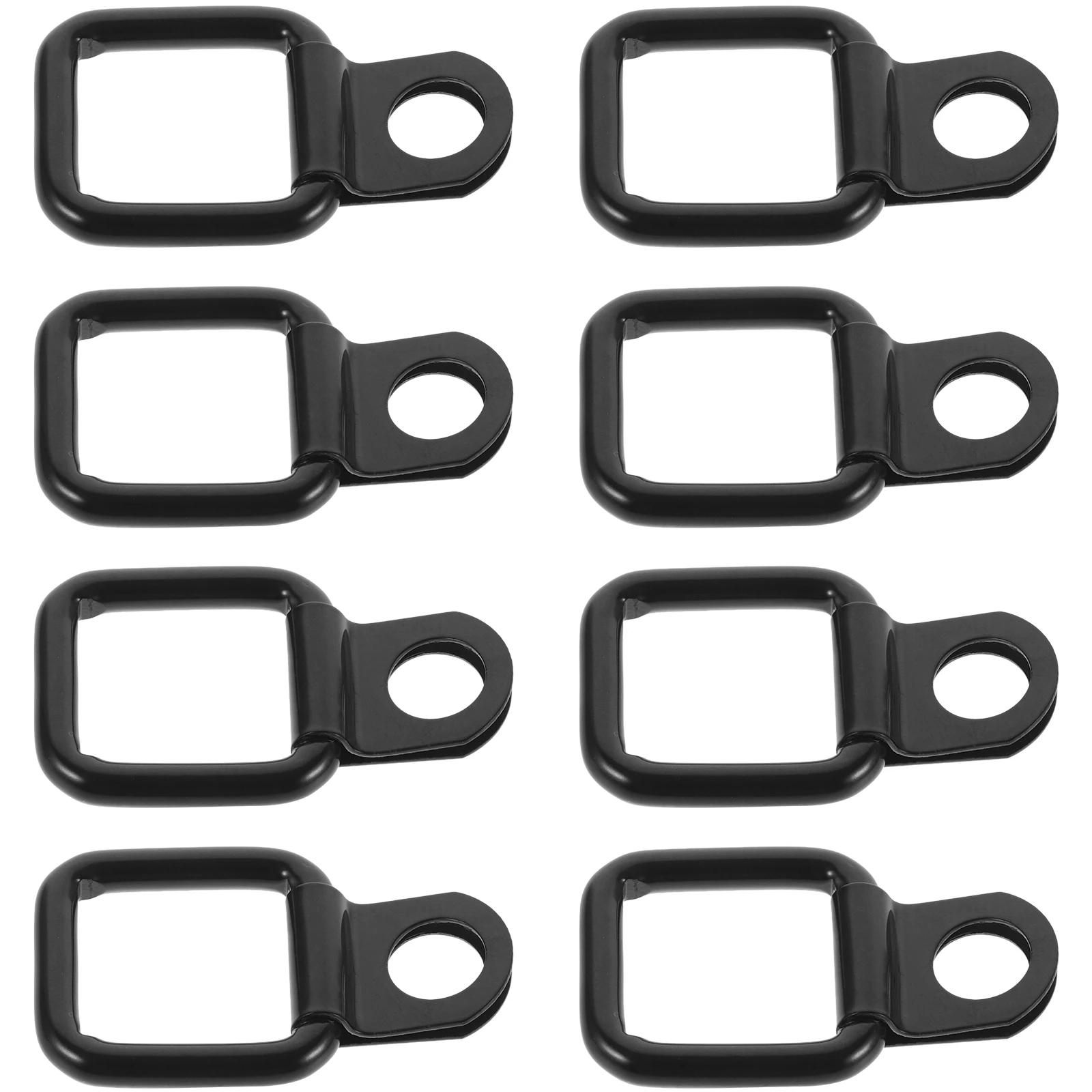 

8 Pieces Car Roof Buckle Heavy Duty Tie Down Rings Anchors Trunk Cargo D Rings Trailer Hooks Compatibility Long