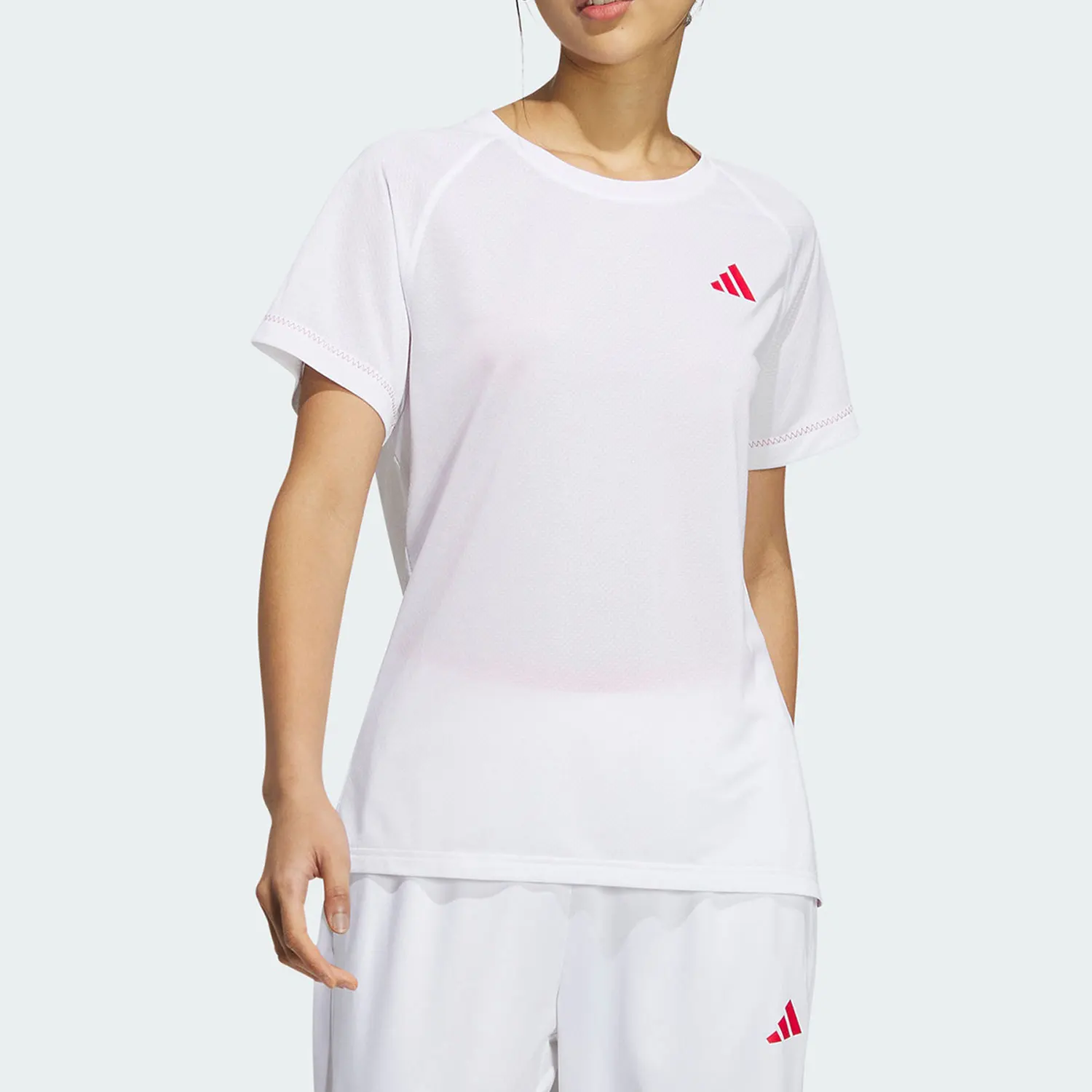 

Официальная оригинальная женская спортивная одежда Adidas 2023, дышащая с коротким рукавом IV7583