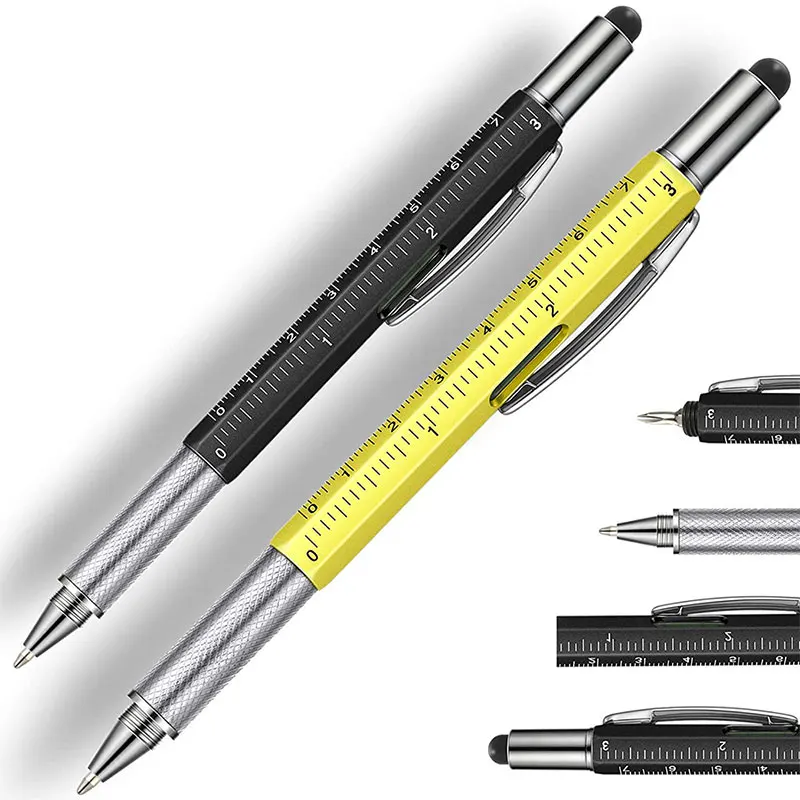 88 Stuks Multifunctionele Balpen Met Moderne Handheld Tool Meet Technische Liniaal Schroevendraaier Touchscreen Stylus Waterpas