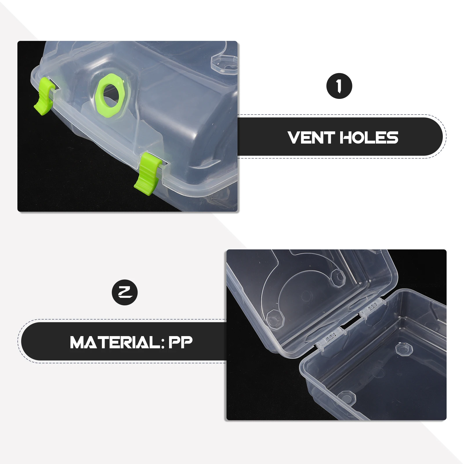 

Storage Box Stackable Clear Plastic Shoe Organizer Vent Holes Dust Resistant Space Saving Shoe Container 22*13*37Cm Green