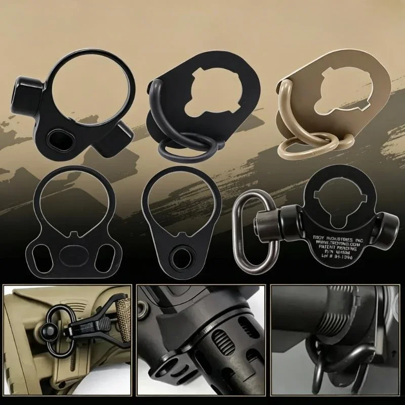 QD Quick Detach Sling Mount Swivel Adapter Metal Single Dual Point Strap Connector for Outdoor Hobby Model Part
