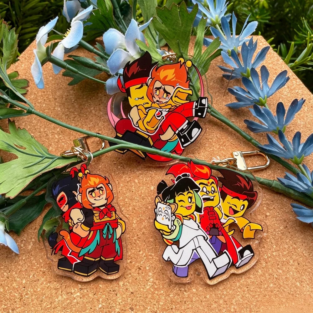 Wukong Xiaoxia Multi Character Acrylic Pendant Keychain: Wukong, Macaque, MK Red Sun, Mei
