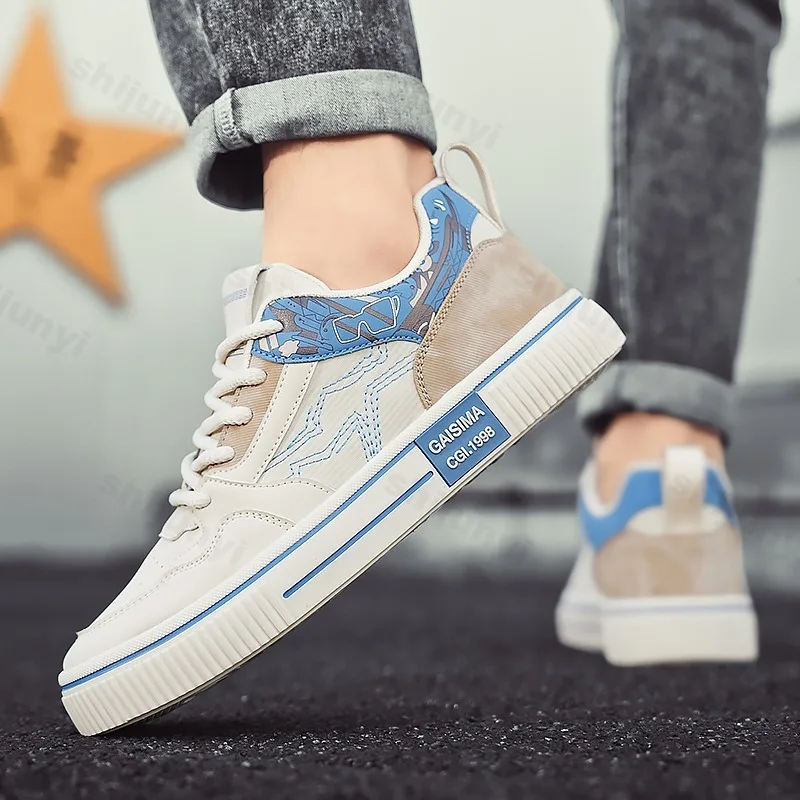 

2025 Autumn New Fashion Trend Casual Low Top Canvas Shoes Men's Niche Designed Comfortable Breathable Non Slip Lace Up Sneakers