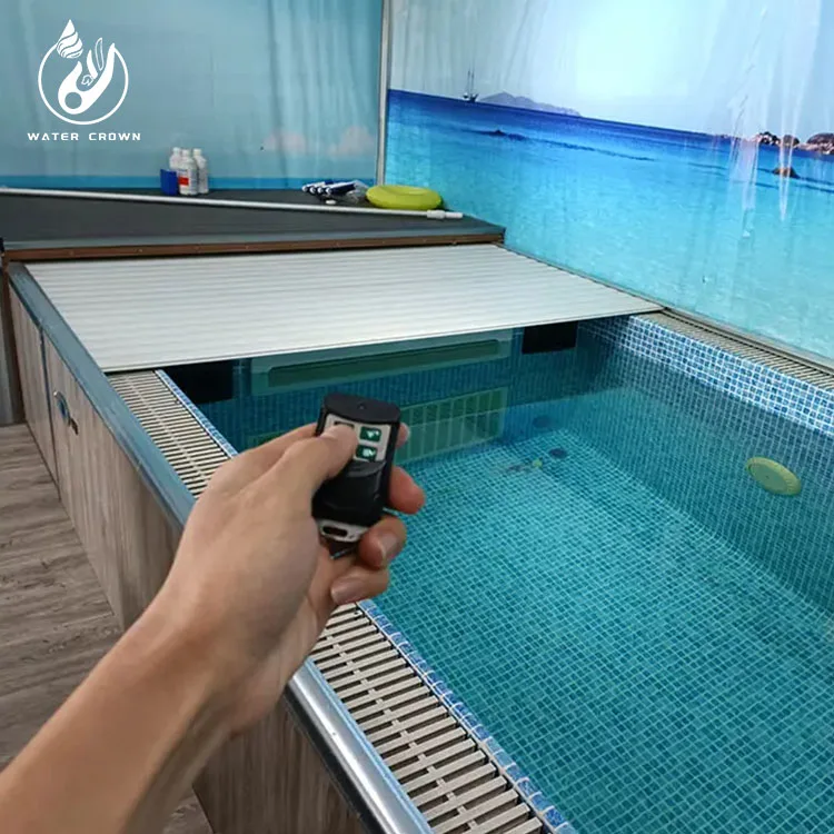 Automatic Foldable Aluminum Foam Slated Pool Cover with Customized Size Use Heat Preservation Effect( Price depends on size)