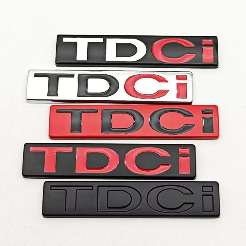 

3D металлический логотип TDCI, наклейка-эмблема на задний багажник, боковые наклейки на крылья для Ford Focus, Mondeo, Fiesta, Kuga, аксессуары