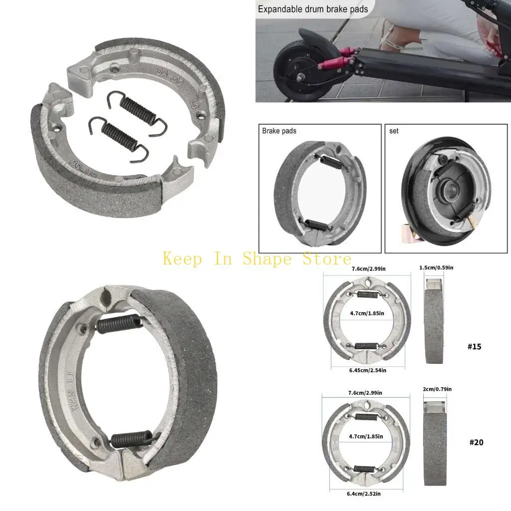 

U1JC Replacement Part Drum Brake Shoes for Electric Scooter Safety Front Brake Pads