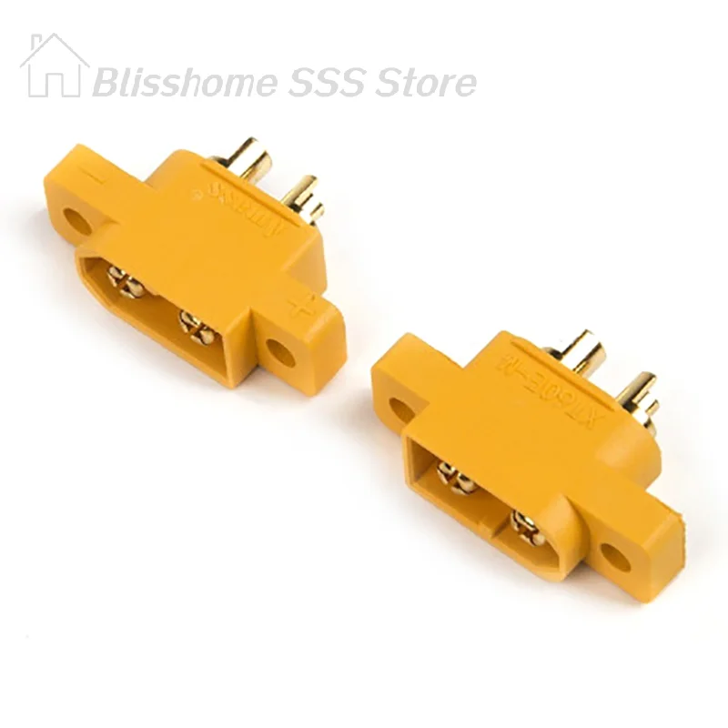 【S】5pcs AMASS XT60E-M Mountable XT60 Male Plug for RC Drone FPV Racing Fixed Board Professional Grade Quality Item