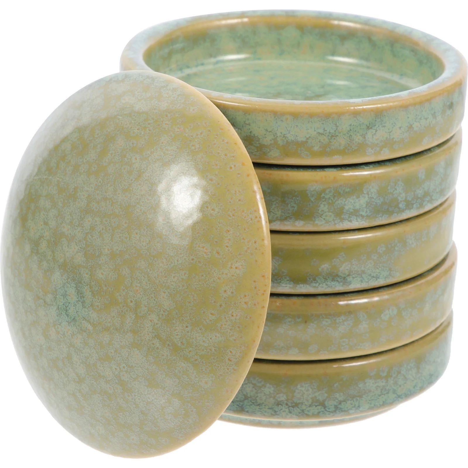 

1Set 5-Layer Ceramic Color Palettes Exquisite Stackable Design for Artists Students DIY Enthusiasts Efficient Painting Tool