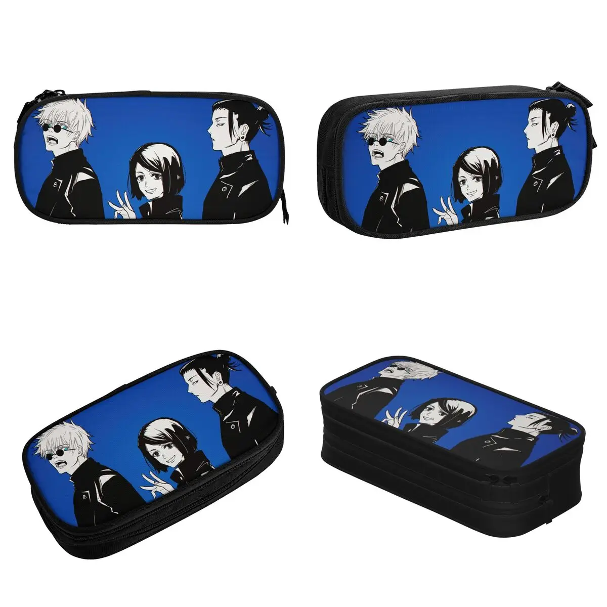 Anime Jujutsu Kaisen Pencil Cases Fushiguro Megumi Pen Pencil Bags Kids Big Capacity Students School Cosmetic Pencilcases