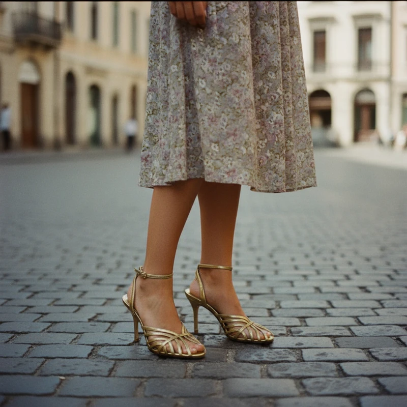 

Женские римские сандалии-гладиаторы, золотые туфли на высоком каблуке с открытым носком и ремешком, пикантные модные вечерние свадебные вечерние модельные туфли на лето