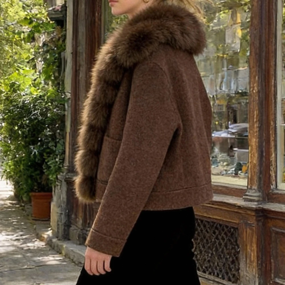 OFTBUY Kahverengi Kaban Yün ve - Wool Blend Coat incelemesi ve fiyatı