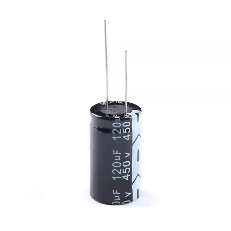 5pcs 450V 120UF 450V120UF 18*30 New Straight Plug-in Aluminum Electrolytic Capacitor Size：18x30（MM）