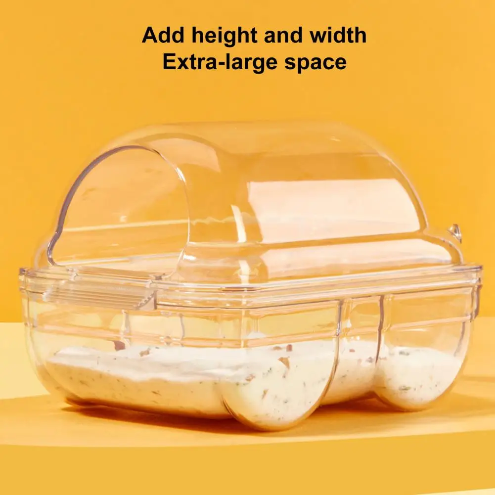 Spacious Hamster Bathroom Hamster Sand Bath Transparent Car Shape Hamster Toilet Cage Anti-splash Bathroom Box for Sand Bathing