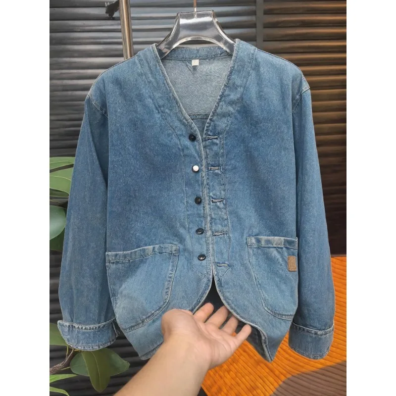 Fall 2026 Men's Casual Style Loose Fit Long Sleeve V-Neck Luxury Jacket Trendy Brand Youthful Polyester Fiber No Brand
