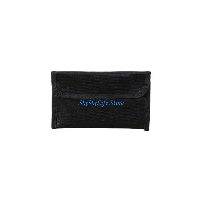 

E65E Flame Retardant Document Storage Case Portable Design Document Envelope Fiberglass Texture for Business Travel Essential