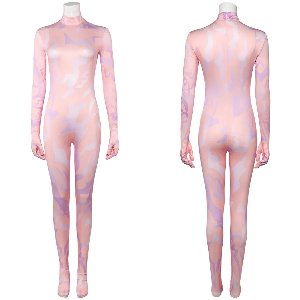 

Movie KPop Demon Hunters Idol Rumi Zoey Mira Dance Tattoo Cosplay Bodysuit Costume Anime Halloween Carnival Xmas Party