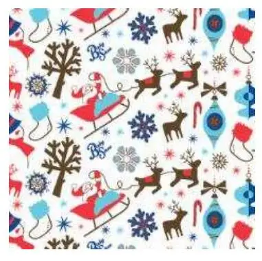 AIO 1M Christmas Print PUL for Baby Cloth Diaper Nappies Breathable Diaper Material With Waterproof TPU Coating