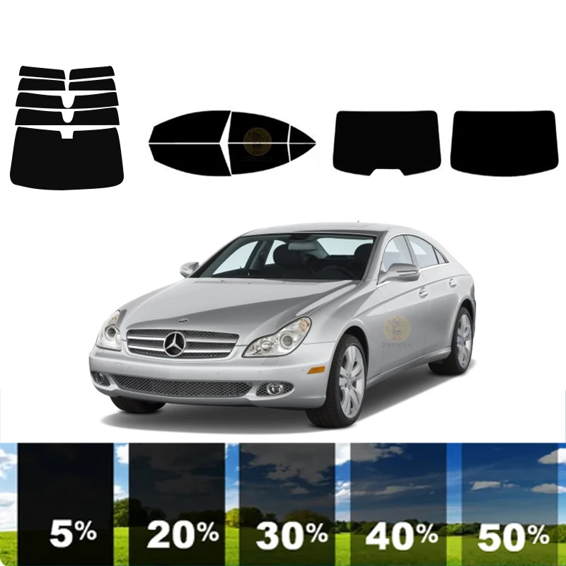 

precut Removable Window Tint Film Car 100% UVR 5%-70%VLT Heat Insulation Carbon ﻿For MERCEDES-BENZ CLS-CLASS 4DR SEDAN 2006-2011