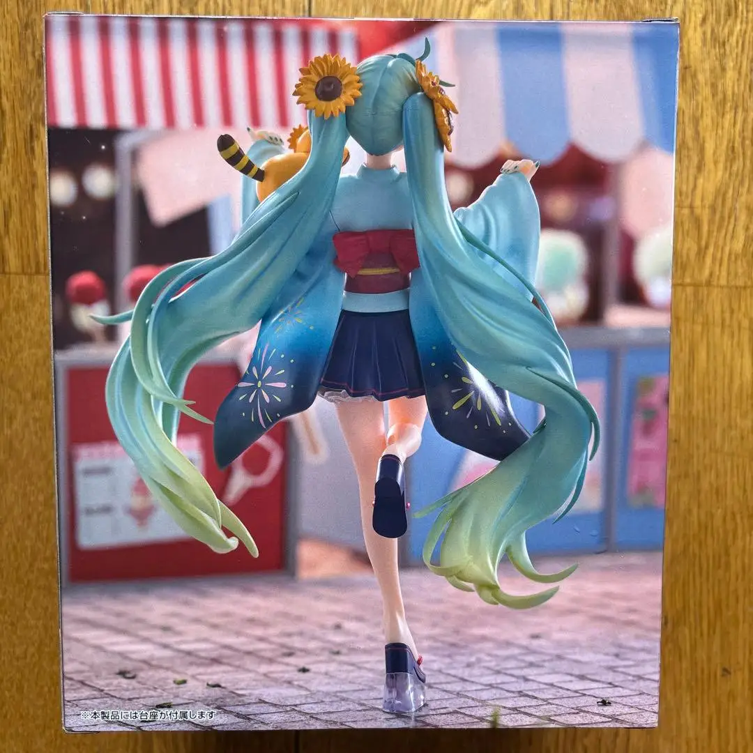 Original FuRyu Hatsune Miku Anime Rascal the Raccoon Summer Festival Action Figures Collection Figurine Model Toys view 2