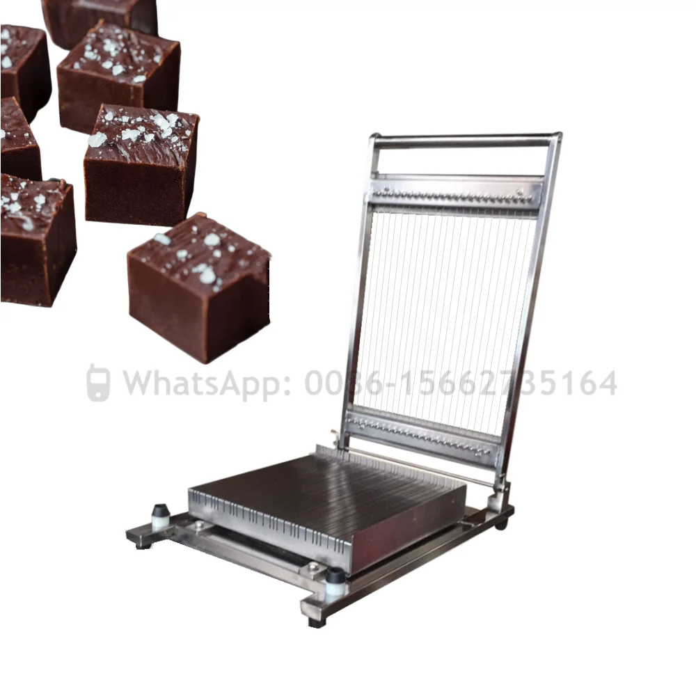 

Single Arm Manual Chocolate Bars Guitar Cutting machine Cheese Mousse Cake Wire Cutter With 360*360mm Cutting Table