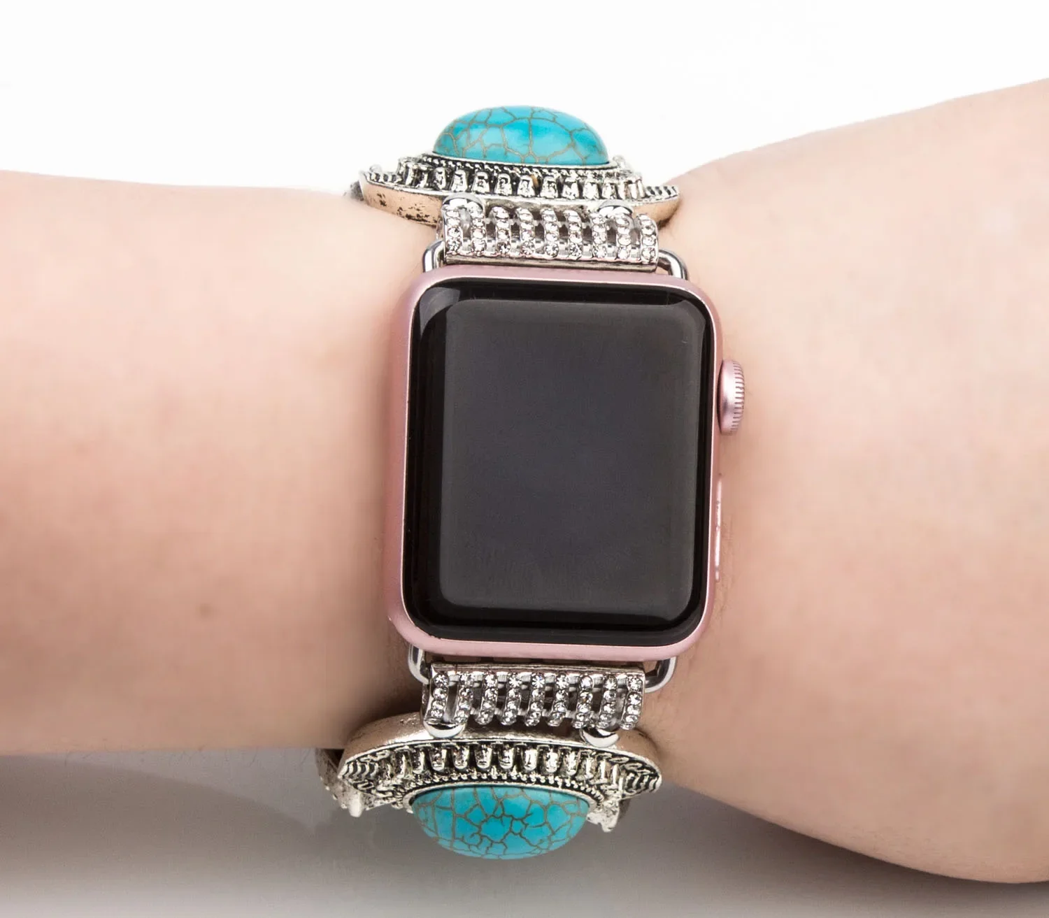 Jewelry Belt for Apple Watch Band 49mm 46mm 45mm 41mm 44mm 42mm 40mm Women Beaded Wristband for iWatch Ultra 10 9 8 7 6 5 4 3 SE