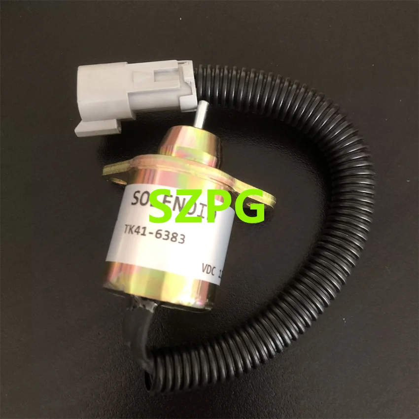 TK41-6383 12V Fuel Stop Solenoid Valve Flameout Switch 41-6383 for Thermo King