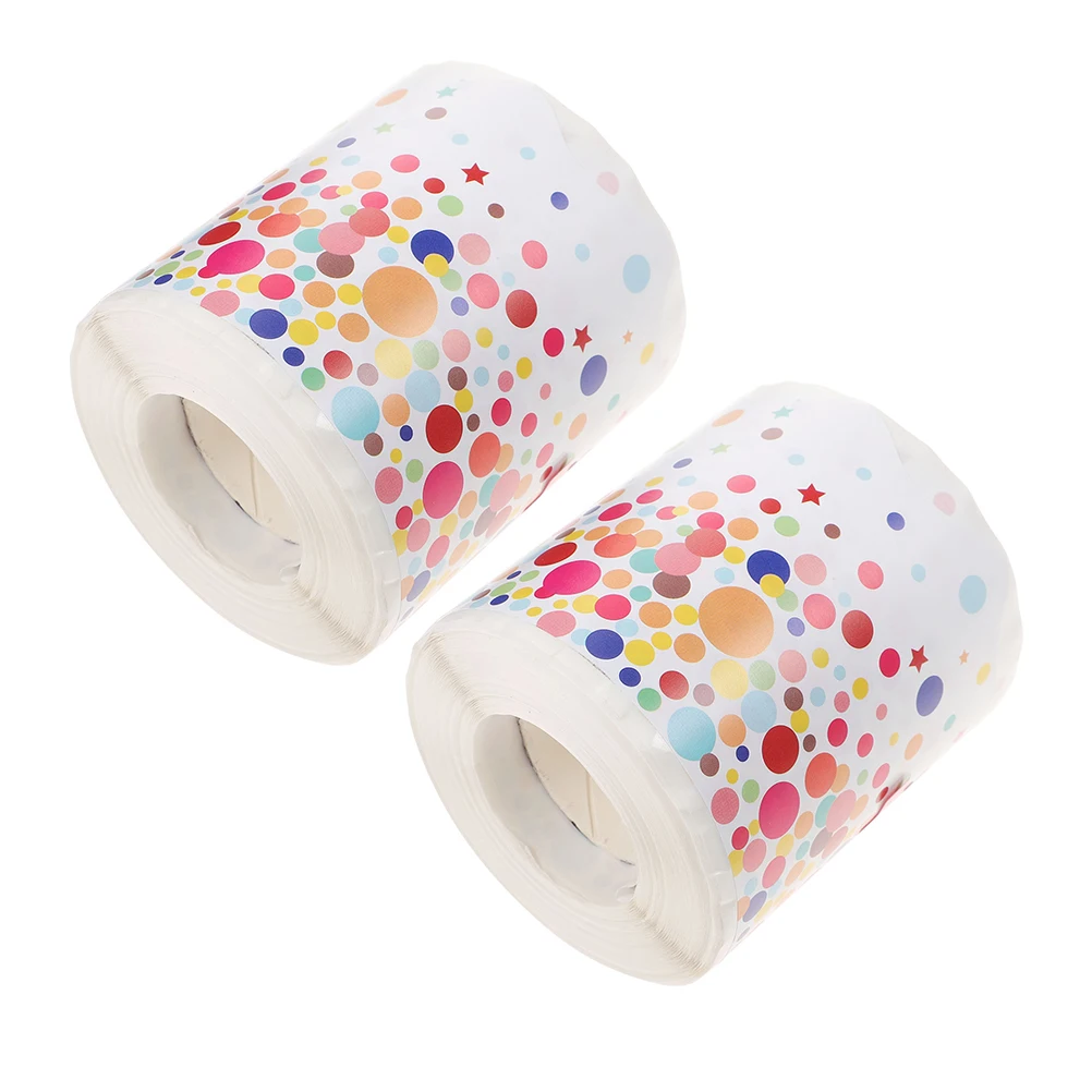 

2 Rolls Decorative Stickers Blackboard Wave Border for Bulletin Board Removable Classroom Borders Self Adhesive Teaching