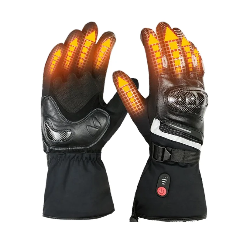 Motorcycle Glove Knuckle - Guanti da Moto Riscaldati 7.4V, con