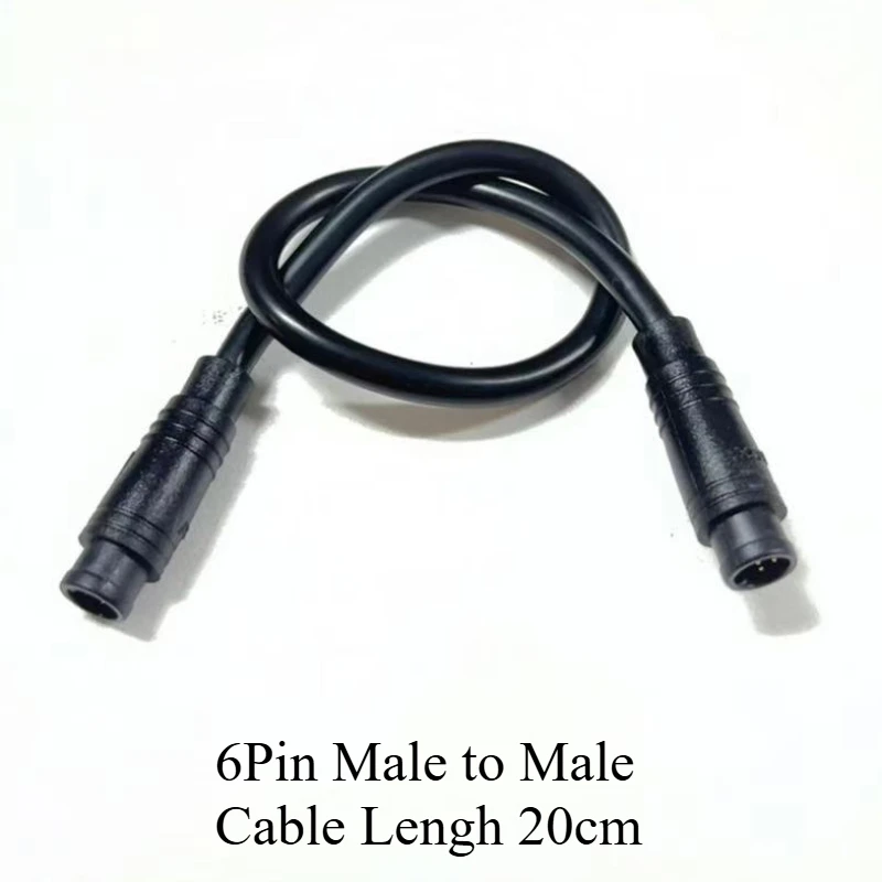 1 stks M8 2 3 4 5 6 Pin Elektrische Fiets Butt Joint Plug Waterdicht voor Ebike Display Kabel Vrouwelijke Mannelijke Optionele Connector 20 CM