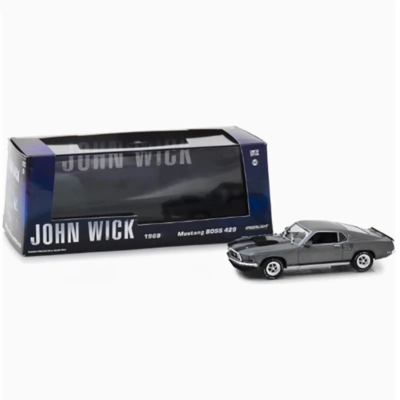 Modèle de voiture en alliage Mustang Boss 499, échelle 1:43, Simulation John Wick-86540, cadeau de loisirs fini, Collection classique, 1969