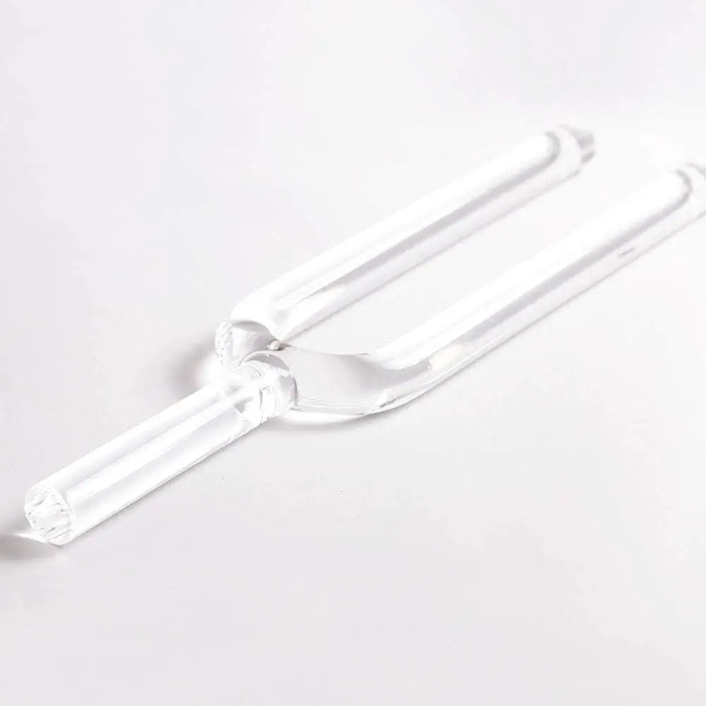 Hooqu 512 HZ คริสตัลควอตซ์ใสส้อมเสียงสําหรับความงาม Personal Care ความบริสุทธิ์สูงแก้วส้อมสําหรับ Perfect Note E Solar Pl