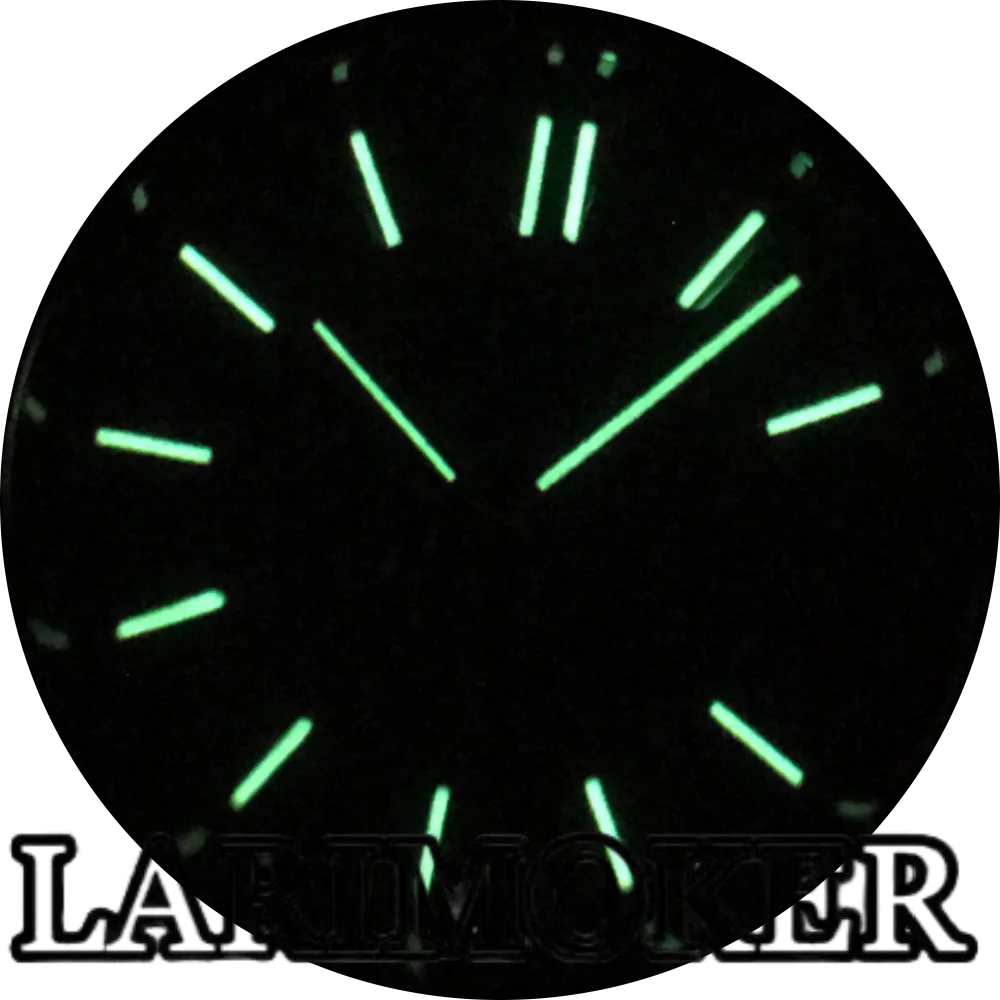 LARIMOKER 41MM Men's Mechanical Watch NH35 Automatic Movement Sapphire Glass Stainless Steel Case Luminous Dial Waterproof Watch