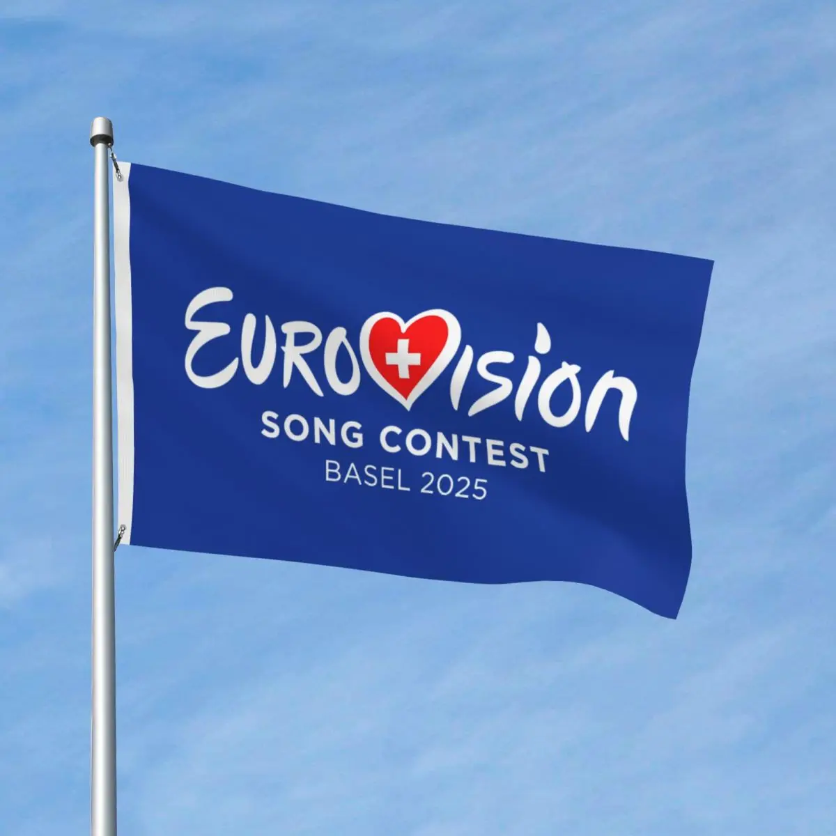 Basel 25 Eurovision Flag Outdoor Banner Polyester Song Contest Decoration Fade Proof 2x3 3x5 4x6 FT Flags