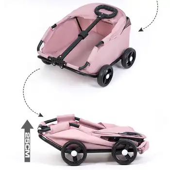 寵物推車 手提狗狗推車 四輪寵物旅行車 附遮陽罩 透氣 適用於小型中型寵物貓狗 8 最佳銷售 狗狗寵物推車 - №8