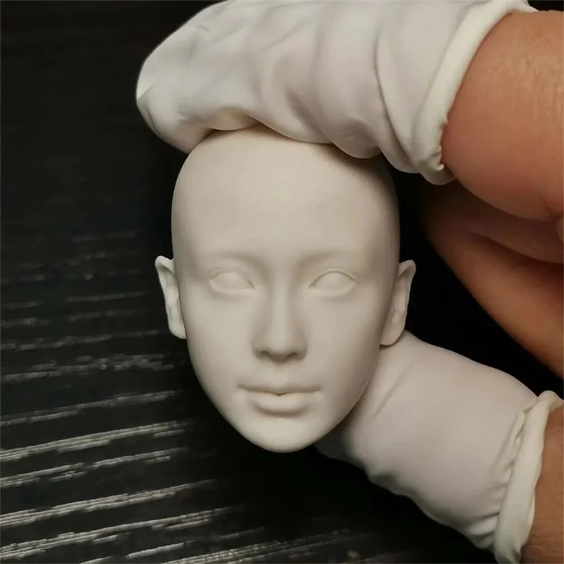 

1/6 Female Soldier Asian Goddess Angela Baby Unpainted Head Carving Model Accessories Fit 12'' Action Figure Body In Stock