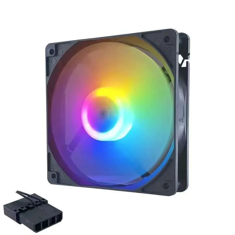12025 Colorful 120 High Air Flow PC Case Fan Fluid Dynamic Bearing 120mm X 25mm (ARGB Edition PWN 4-pin 1500RPM)
