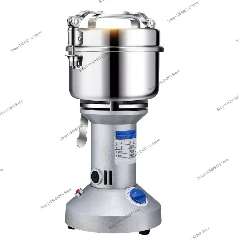 Household Ultra Fine Grinder Dry Mill Machine For Beans Chili Pepper Chinese Herbal Medicine Grain Flour Powder Crushing