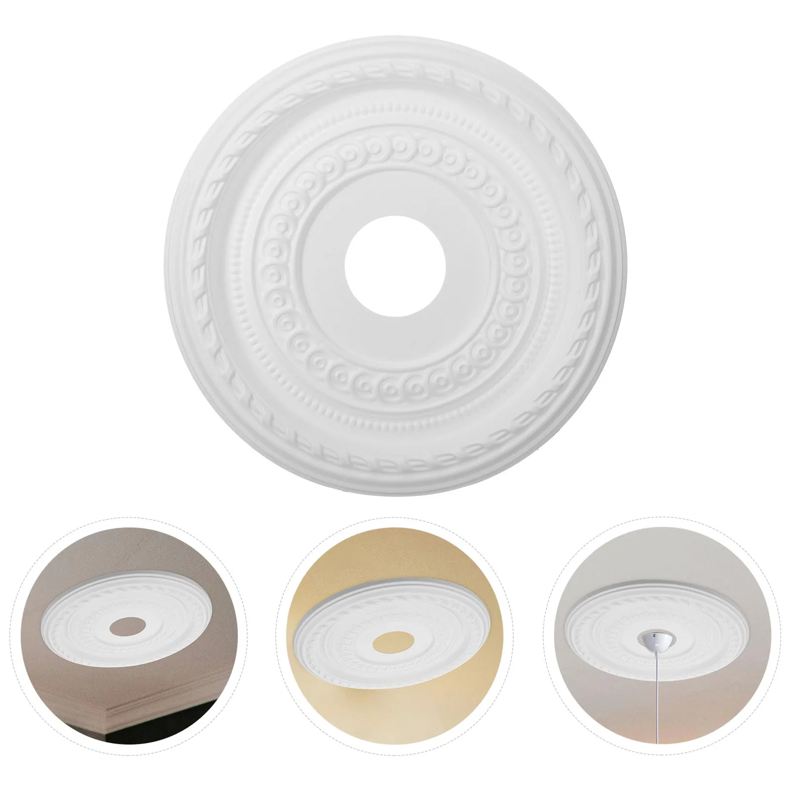 بو السقف ميدالية الزخرفية جولة ضوء السقف ميدالية لتركيبات الإضاءة الحديثة المنزل مكتب الاستخدام التجاري قطرة الماء #5