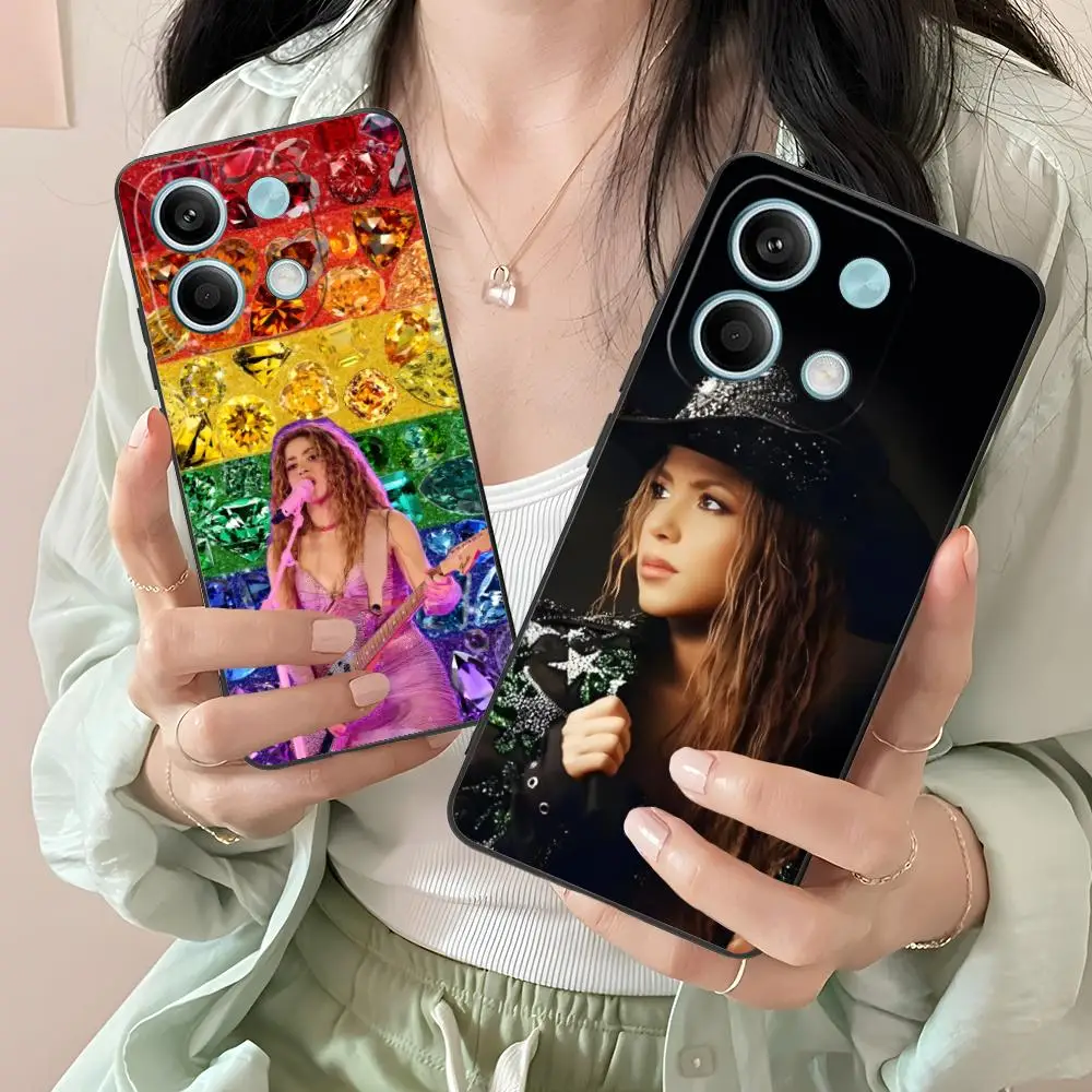 

Модный чехол для мобильного телефона Shakira для Xiaomi Redmi Note 14 13 12 11 S Pro Plus 4G 5G с цветным принтом, красивая роскошь