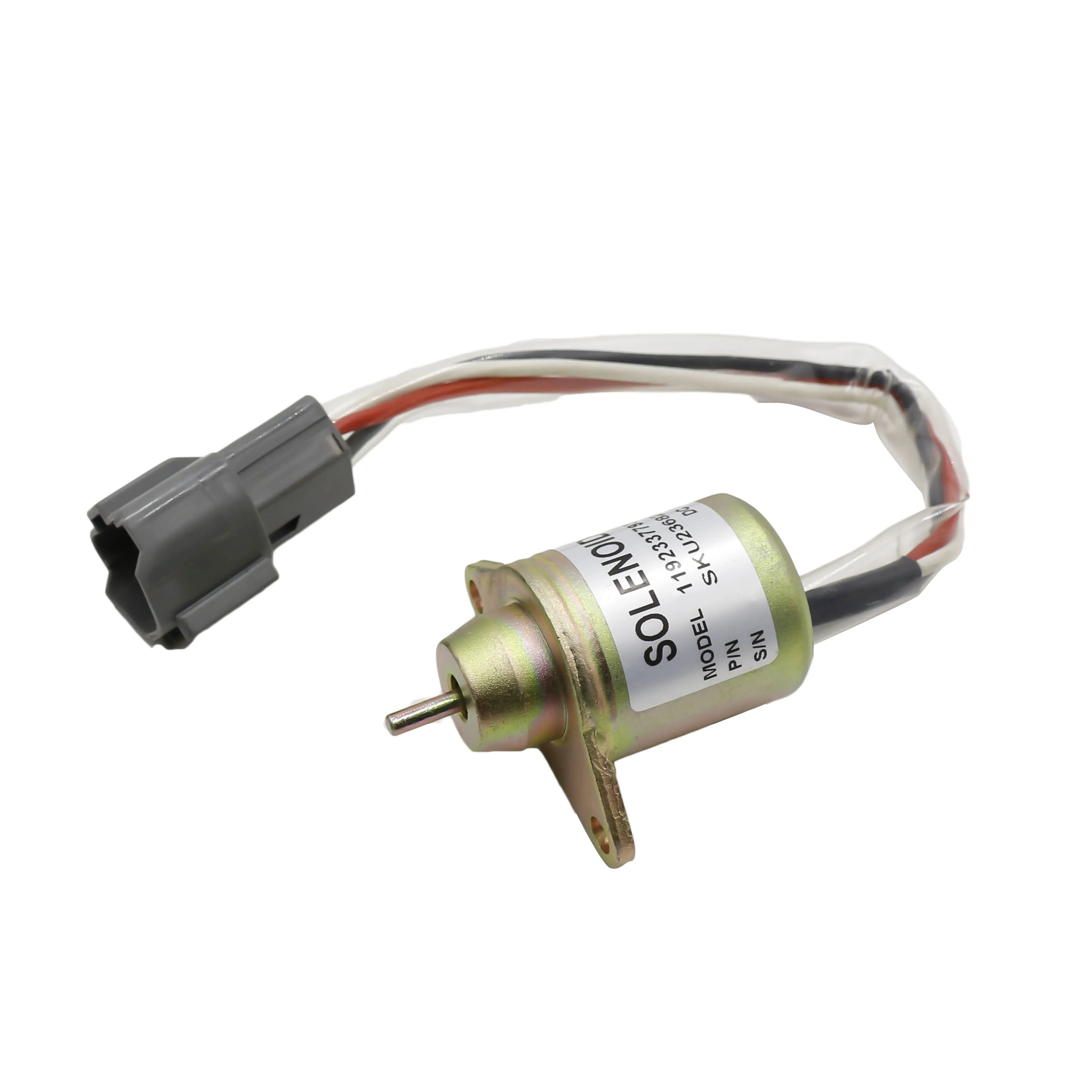 12V Fuel Shutdown Shut Off Solenold 119233-77932 FOR YANMA R55-5, R60-5 Excavator  Fuel Shutdown Shut Off Solenold YC100494