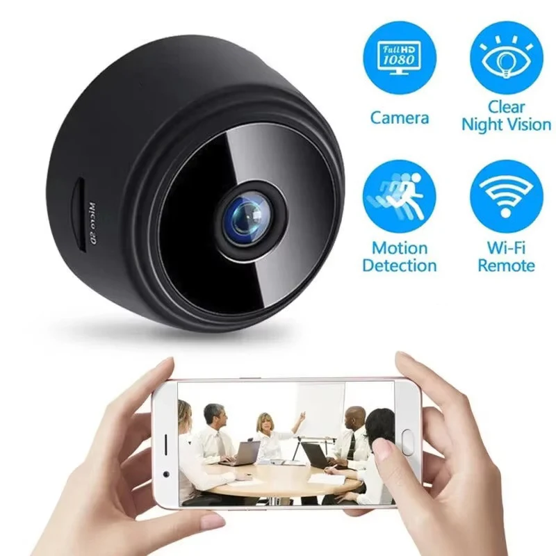 Cámara de Vigilancia Móvil 1080P HD WiFi, Sensor, Videocámara, Cámara Web, Seguridad Inteligente para el Hogar, Cámara de Seguridad Inalámbrica