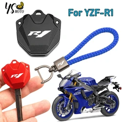 2023 New Motorcycle Key Cover Cap Creative Products Keys Case Shell For YAMAHA YZF R1 YZFR1 (CNC Aluminum )Accessories