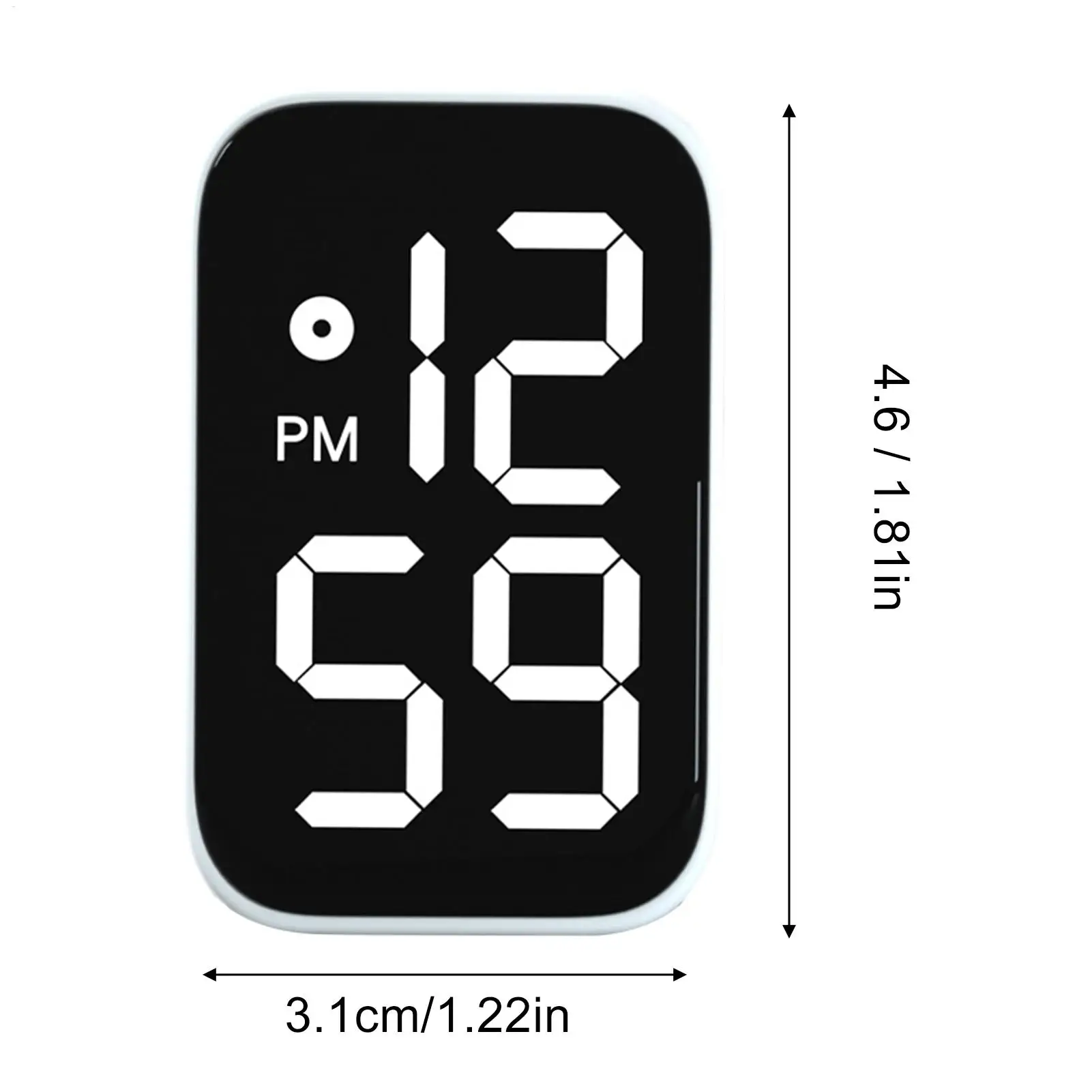 Car Clock Digital Luminous Waterproof Watch LED Screen Small Stick On Clock For Car Dashboard Interior Motorcycle Boat Bike view 6