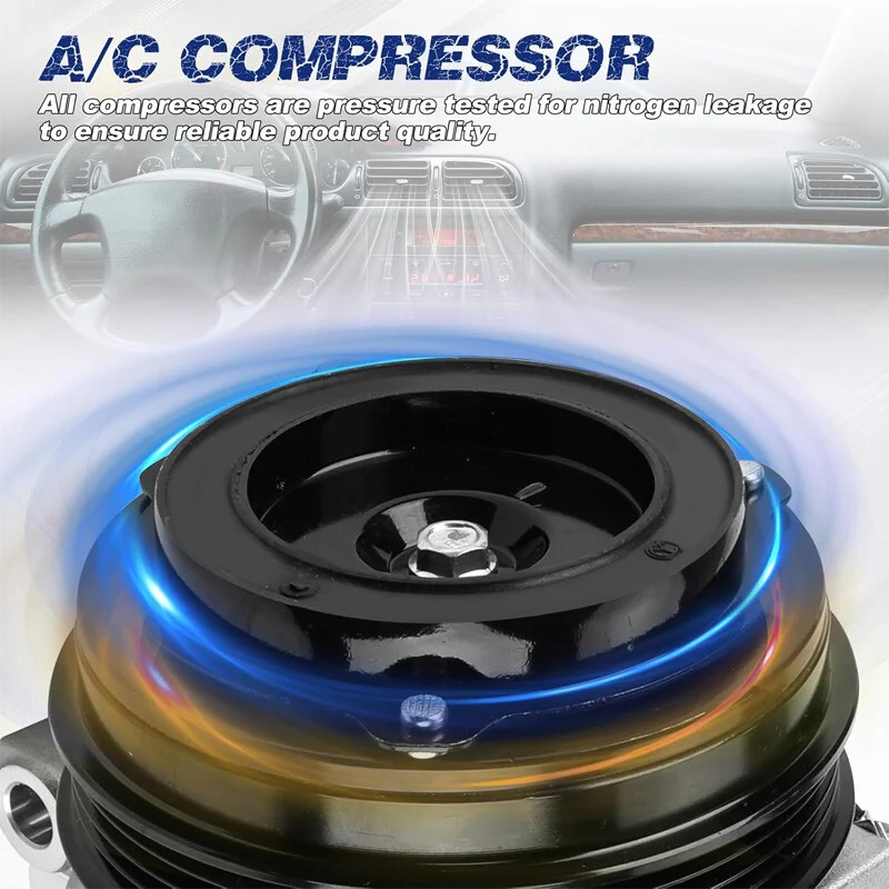 Compressor AC + embreagem para Chevrolet GMC Silverado Sierra Express Cadillac